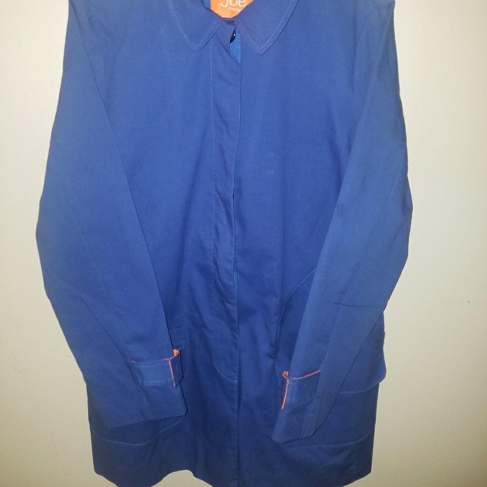 ☆*Vintage Style Blue and Orange Trench Coat*☆
